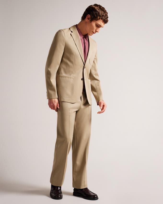 Veste Ted Baker Single Breasted Beige Homme | ISN-63999824